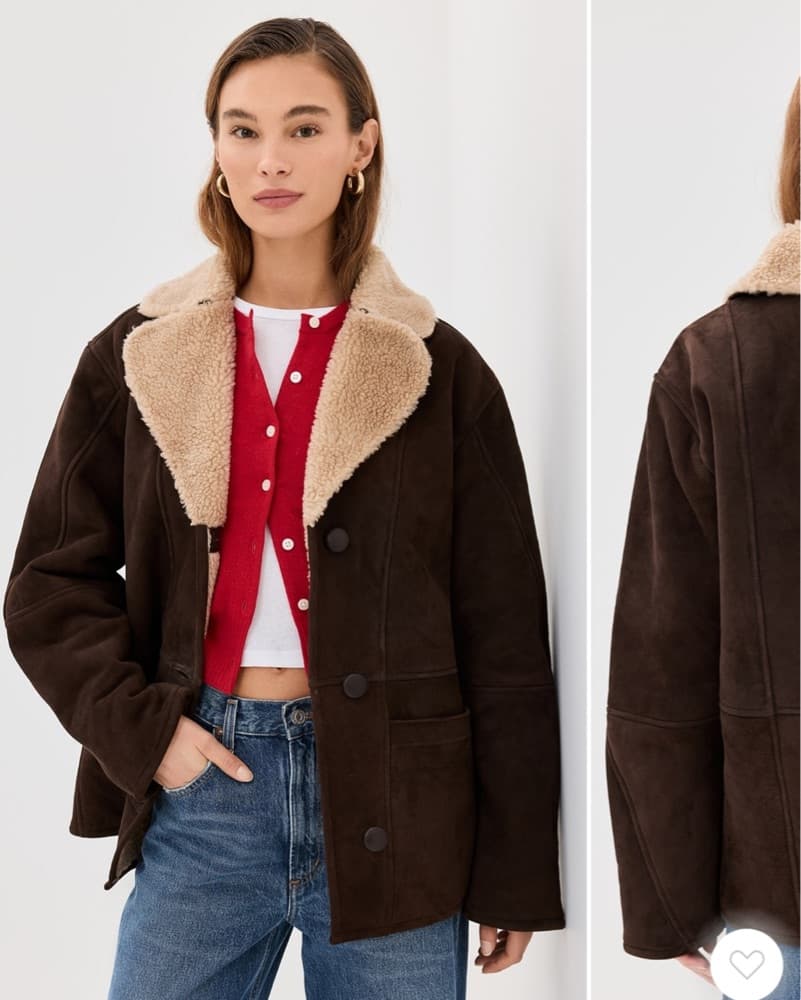 Reformation Veda Luca Suede Jacket - Image 1