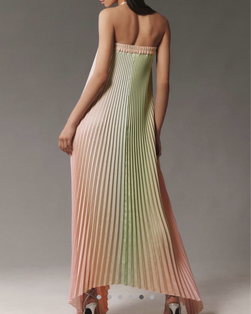 L’Idee Bisous Ombre Pleated Dress - Image 2