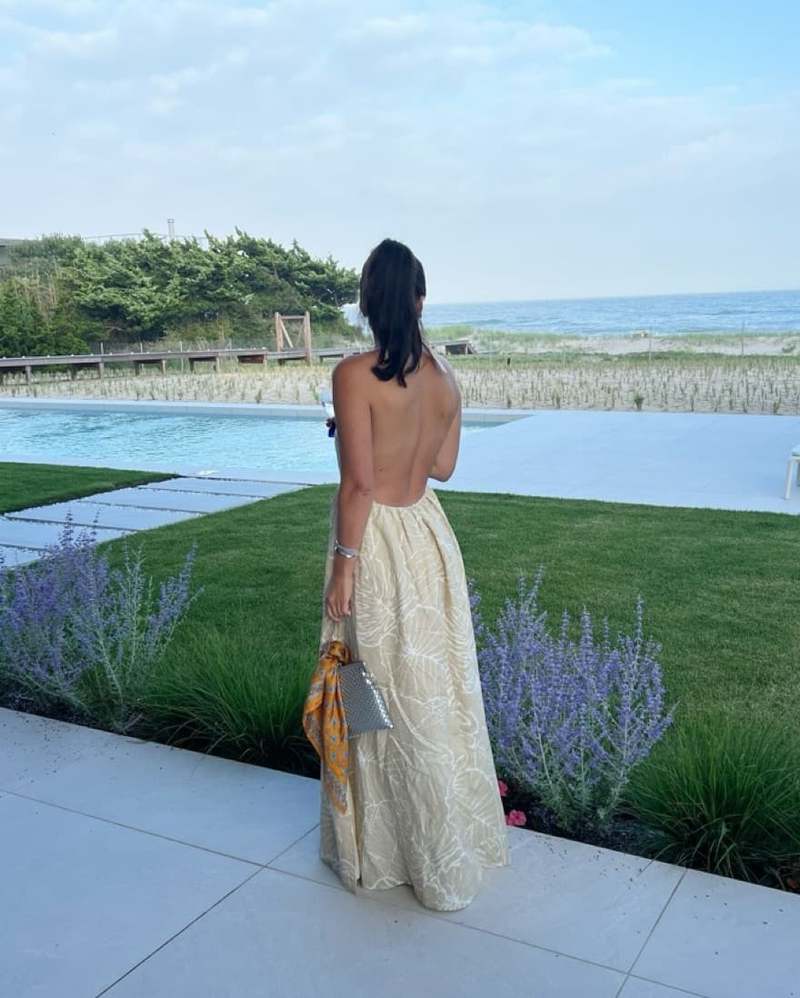 DISSH Linen Halter Dress - Image 1