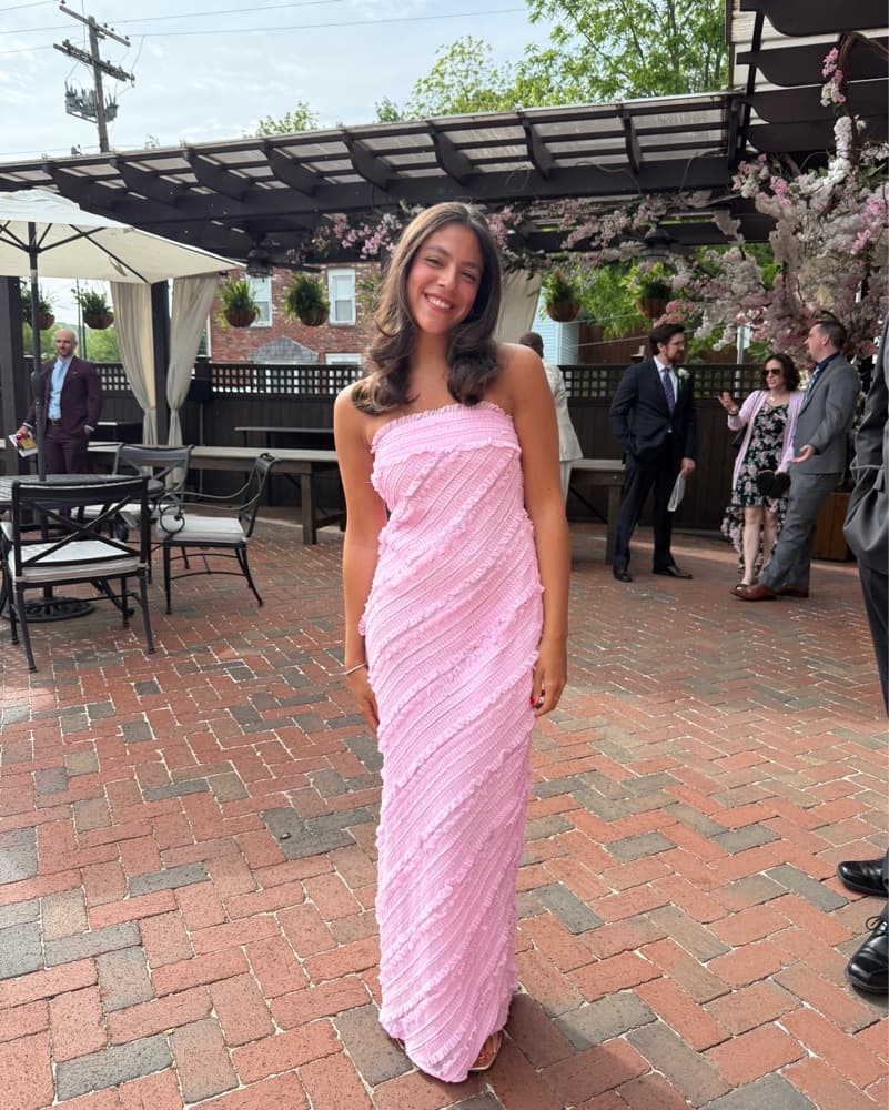 Endless Rose Textured Strapless Dress - Image 1