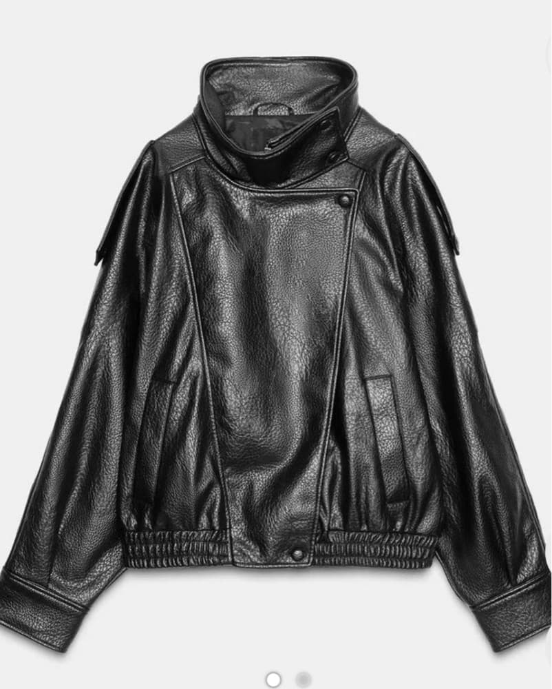 Zara Leather Jacket - Image 1