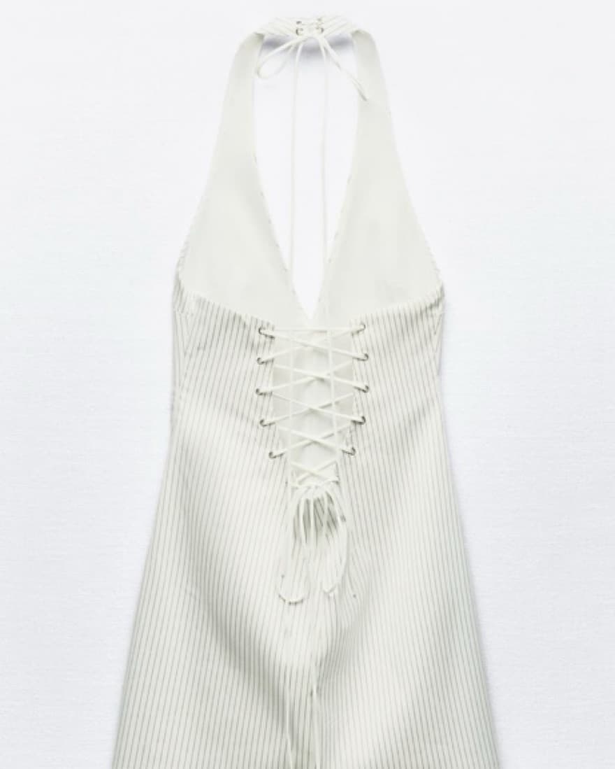 Striped Halter Dress - Image 2