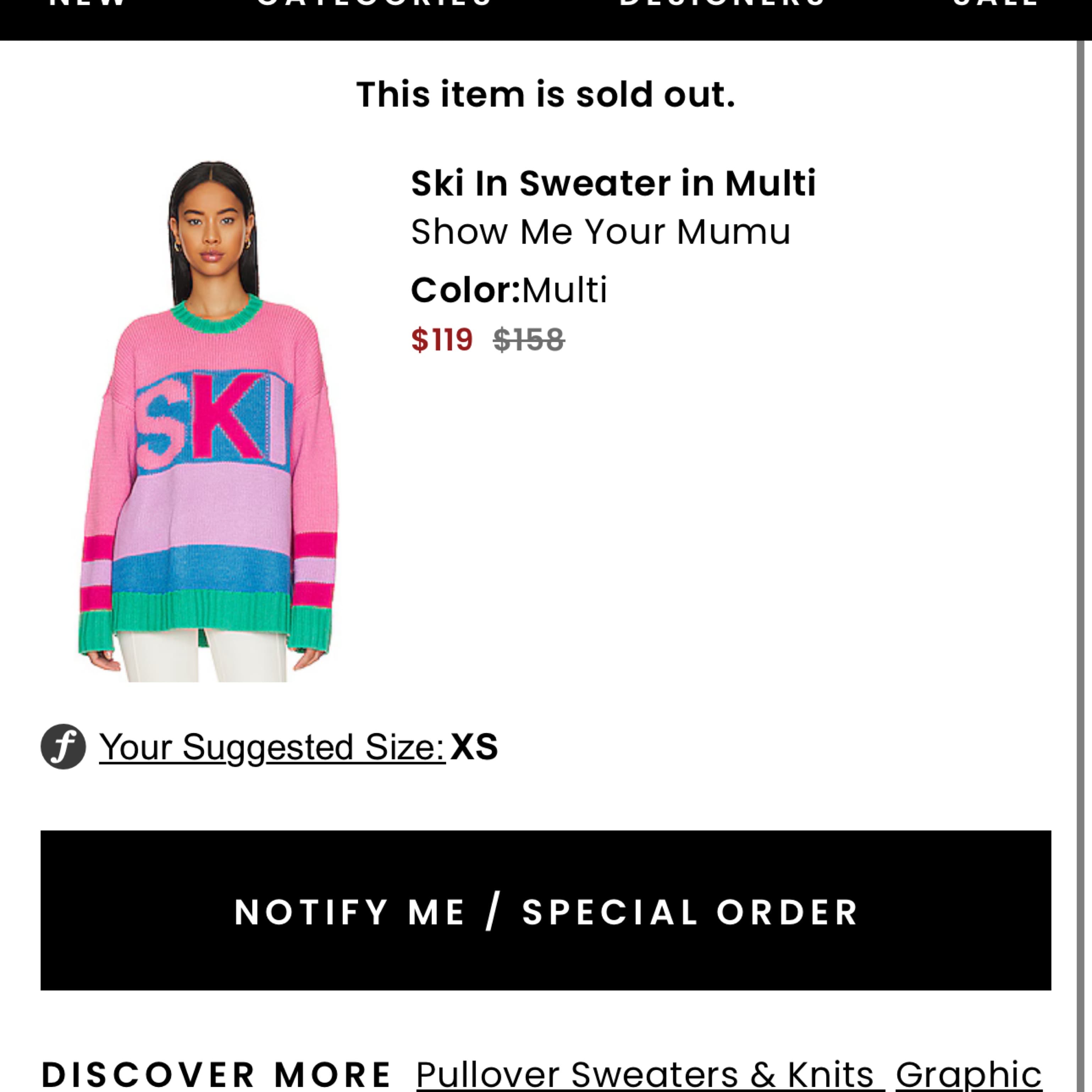 Show Me Your Mumu Ski Sweater - Image 1
