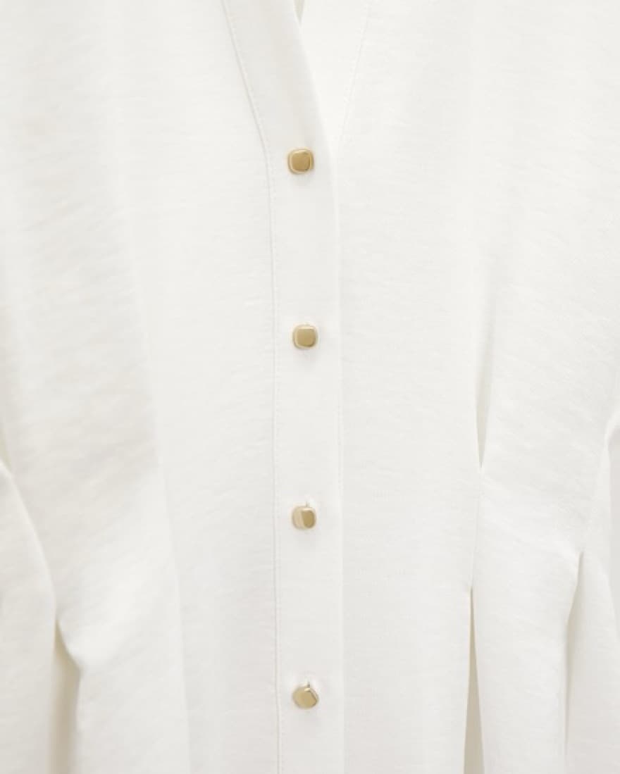 Long Sleeve Button Up Midi Dress - Image 3