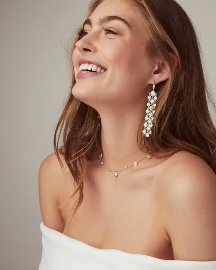 Clementine Chandelier Earrings + Choker - Image 1