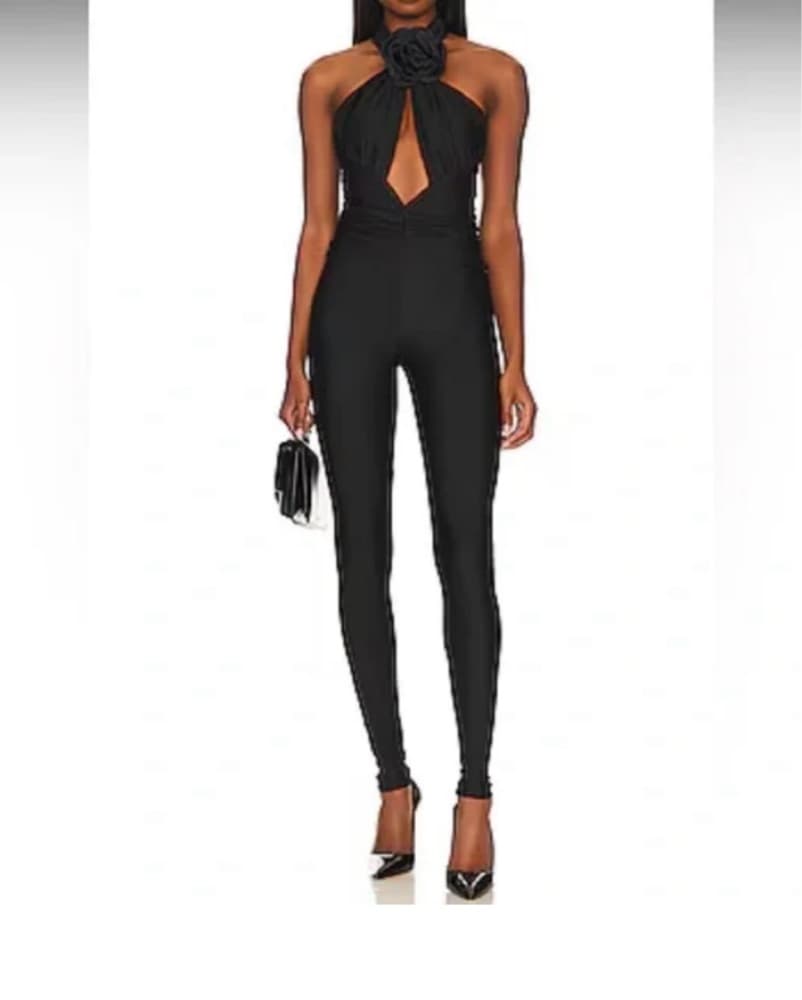 Ronny Kobo Black Catsuit Jumpsuit - Image 1