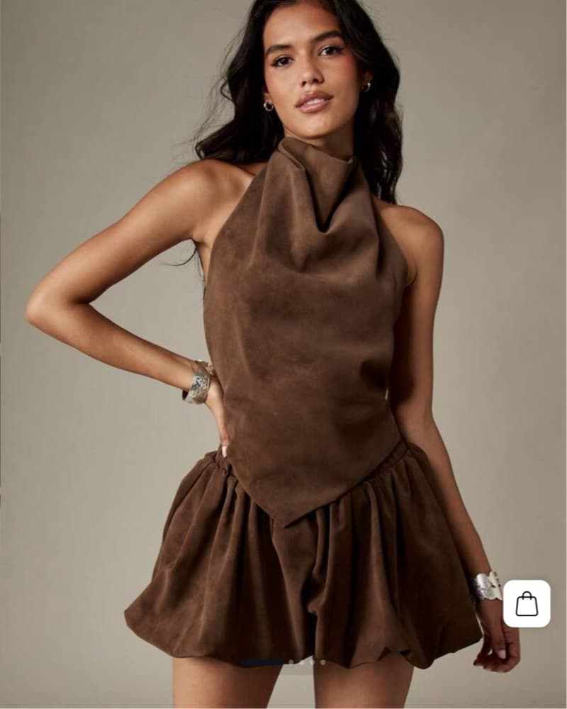 Brown Skort And Top Set  - Image 1