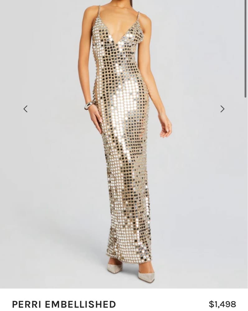 Retrofete Embellished Sequin Gown - Image 1