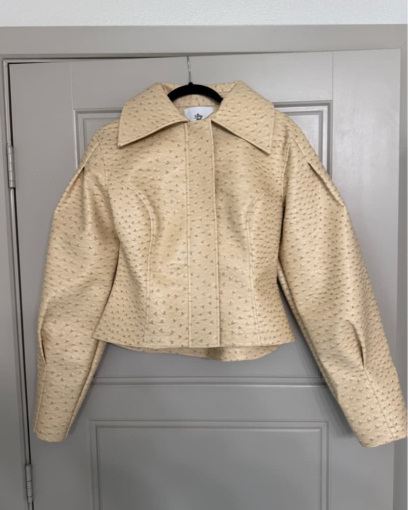 Yellow The Label Olsen Ostrich Jacket - Image 4