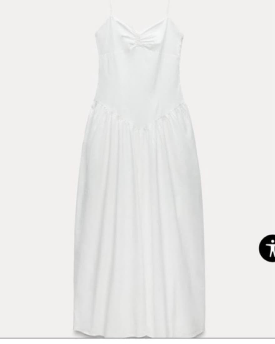 Zara Strappy Gabardine Dress - Image 3