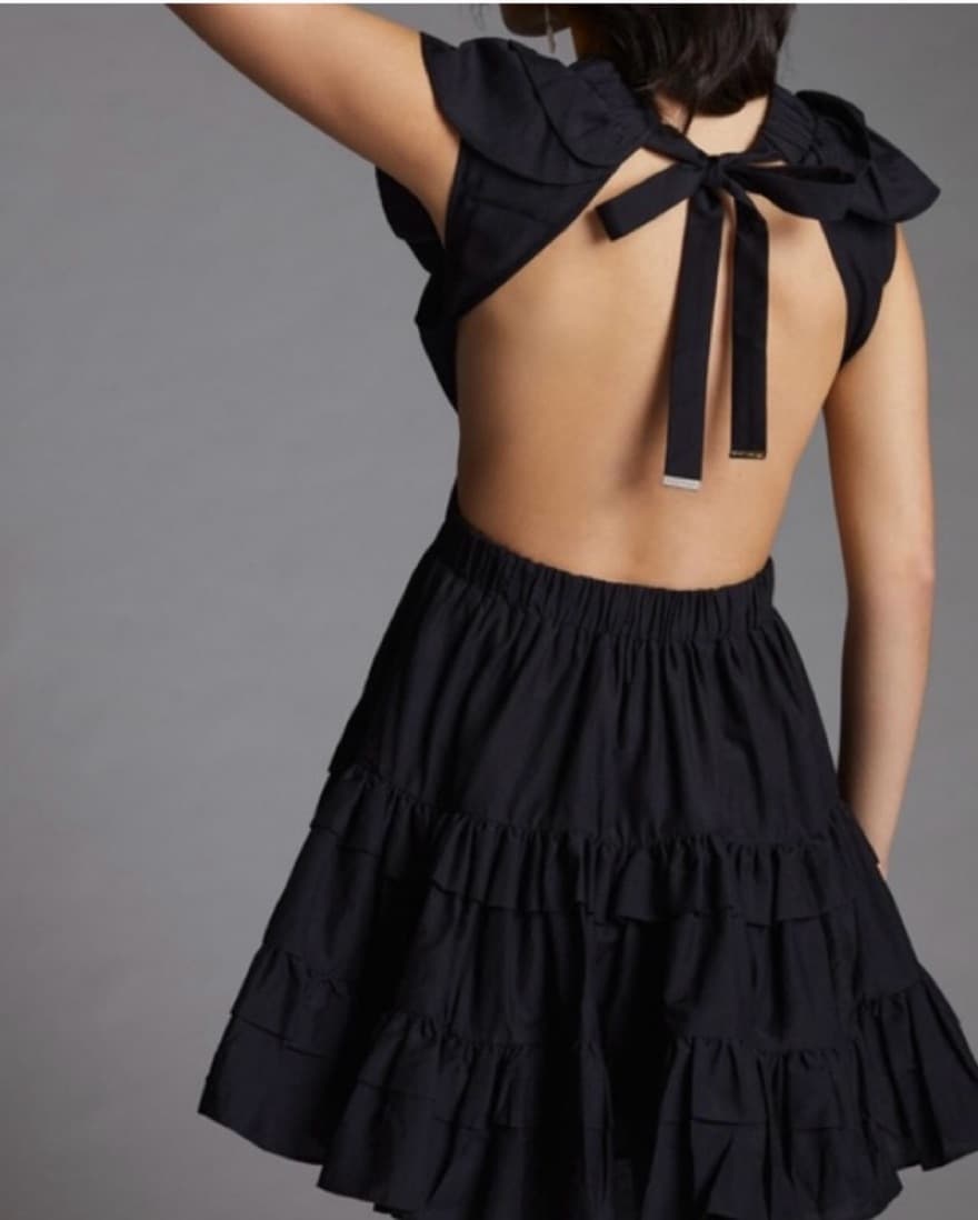 Magali Pascal Black Mini Dress - Image 4