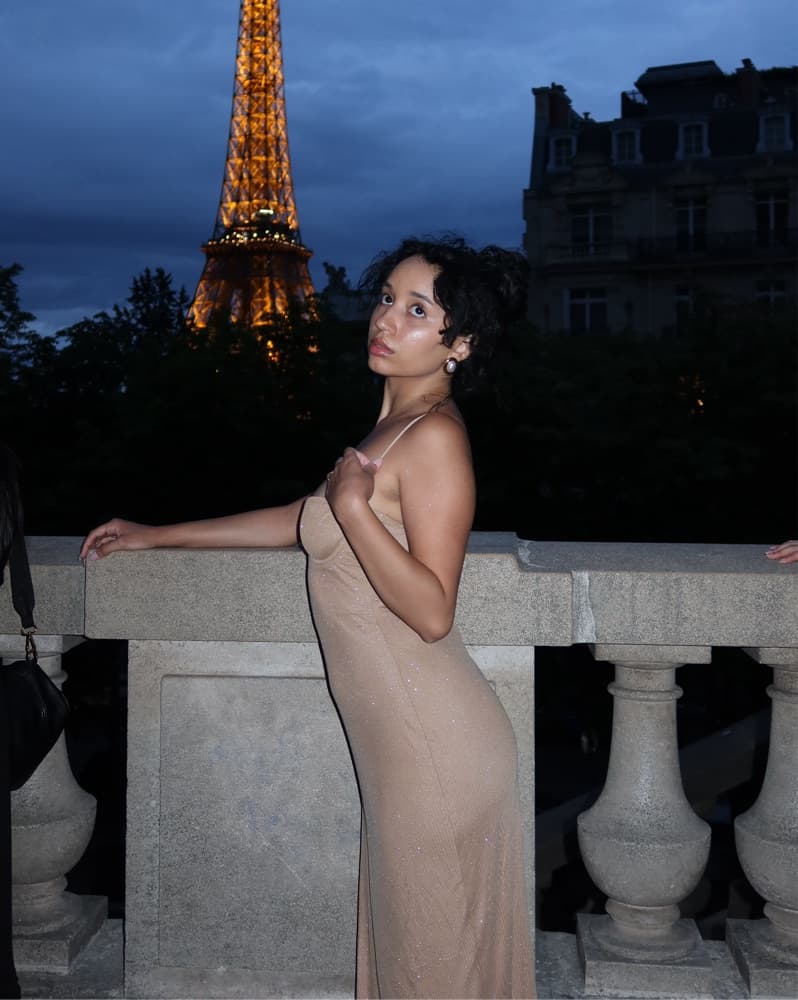 Glittery long Maxi Dress With Slit  - Image 3
