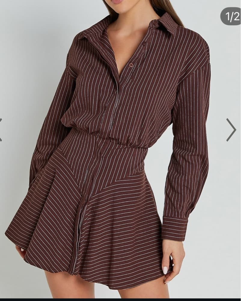 Pinstripe Dress - Image 1