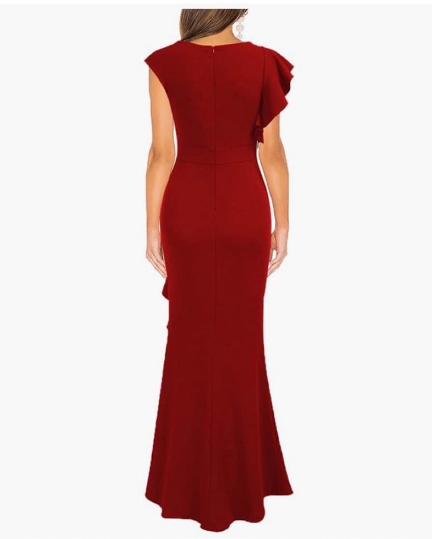 Maroon Red Gown - Image 2