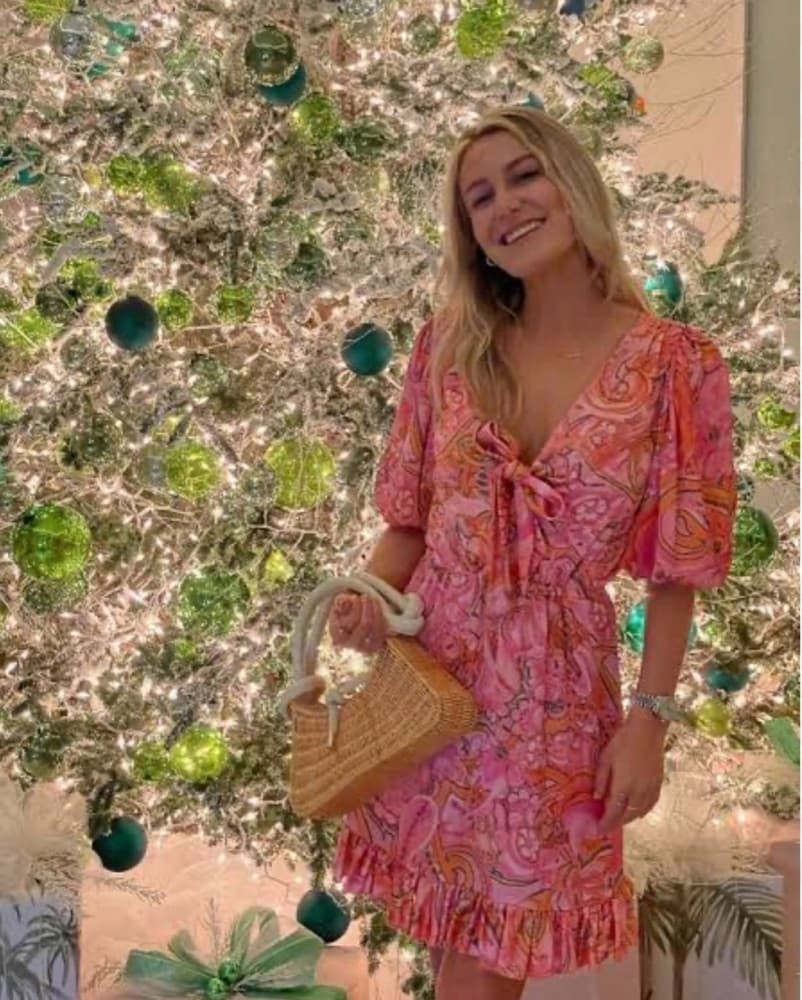 Delfi Pink Sage Dress - Image 2