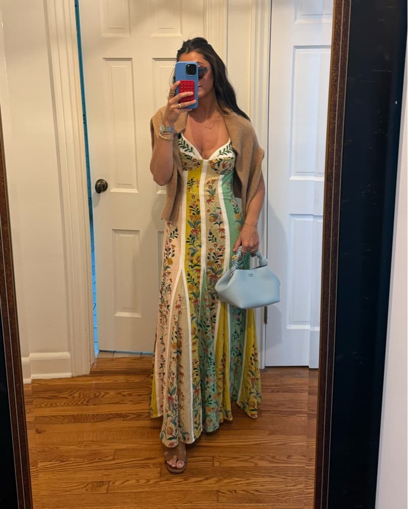 Farm Rio Linen Blend Maxi Dress - Image 4
