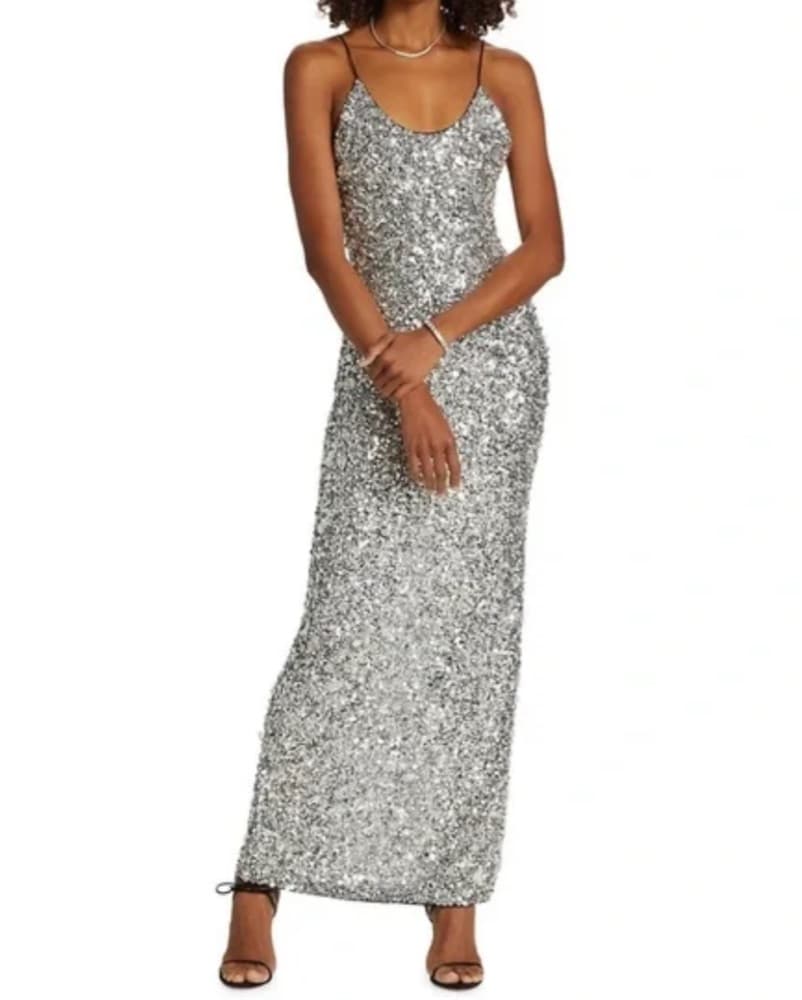 Alice & Olivia Bejeweled Maxi Dress - Image 1