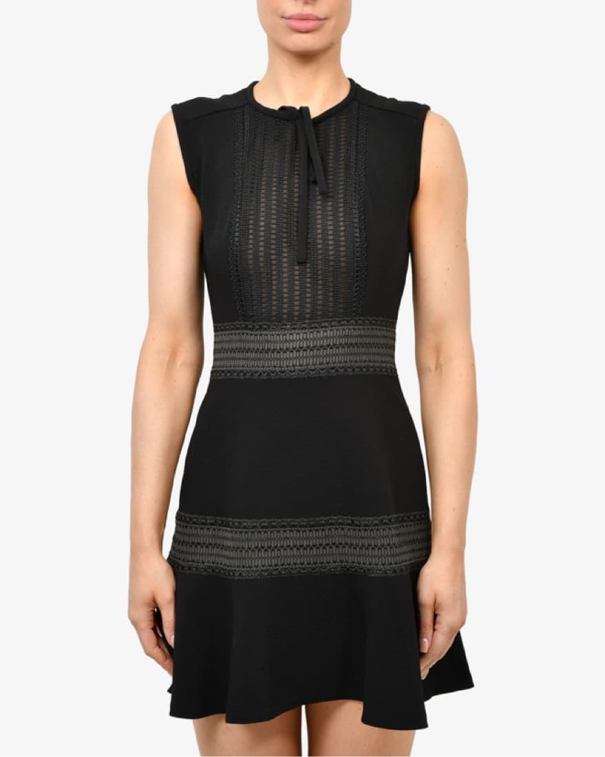 Sandro Black Mini Dress - Image 1