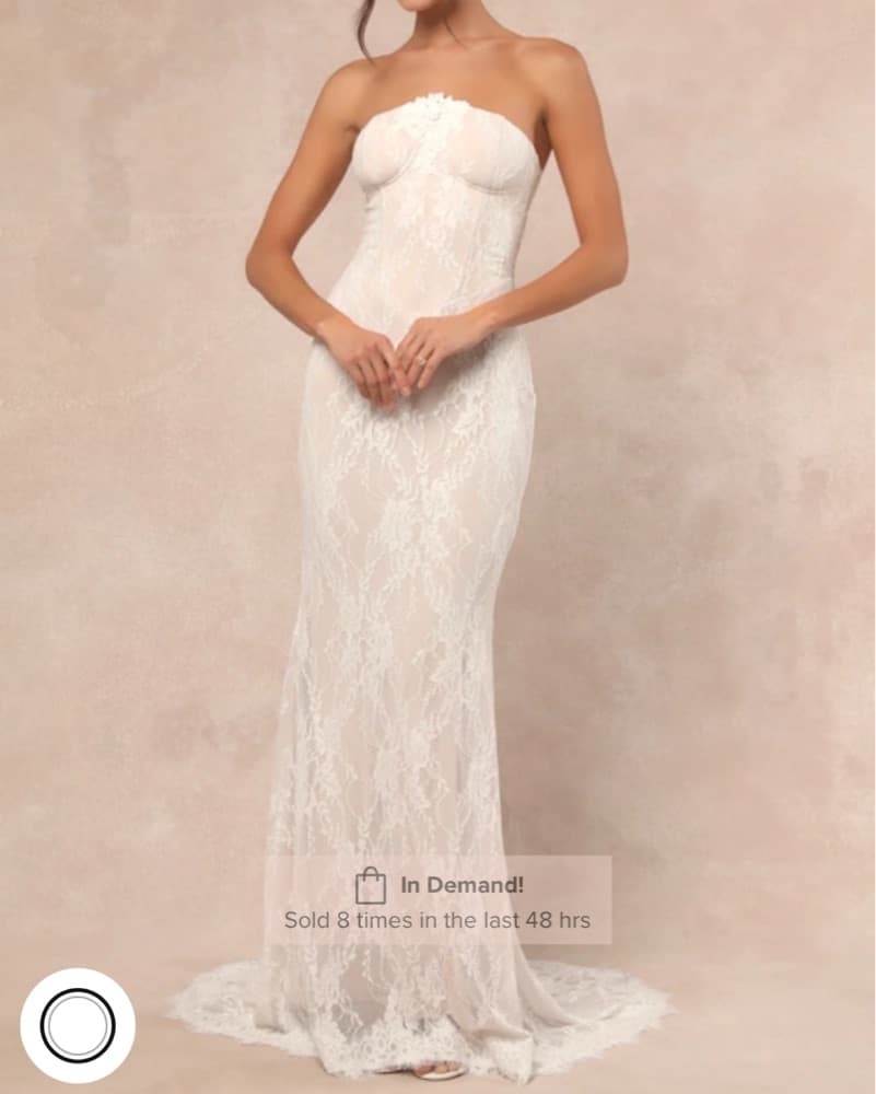 Elegant Lace Mermaid Wedding Dress - Image 1