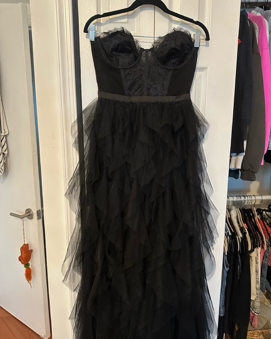 Bustier Gown in Black For Love & Lemons - Image 2