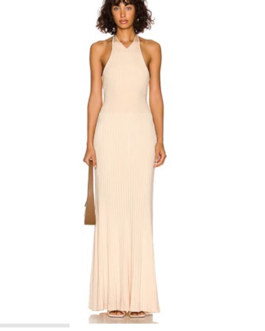 A.L.C. Ribbed-knit Halterneck Dress - Image 4