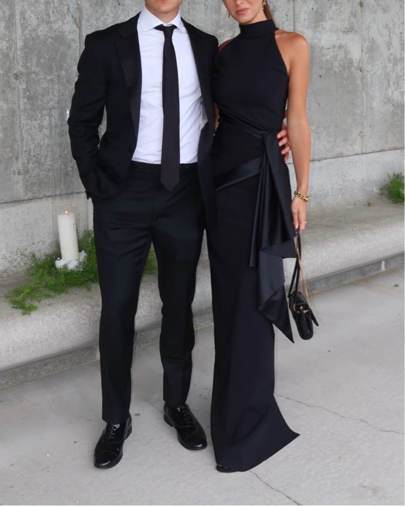 Chiara Boni Black Tie Dress - Image 2