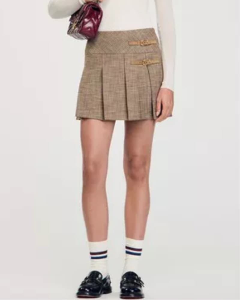 Chic Checkered Mini Skirt - Image 2