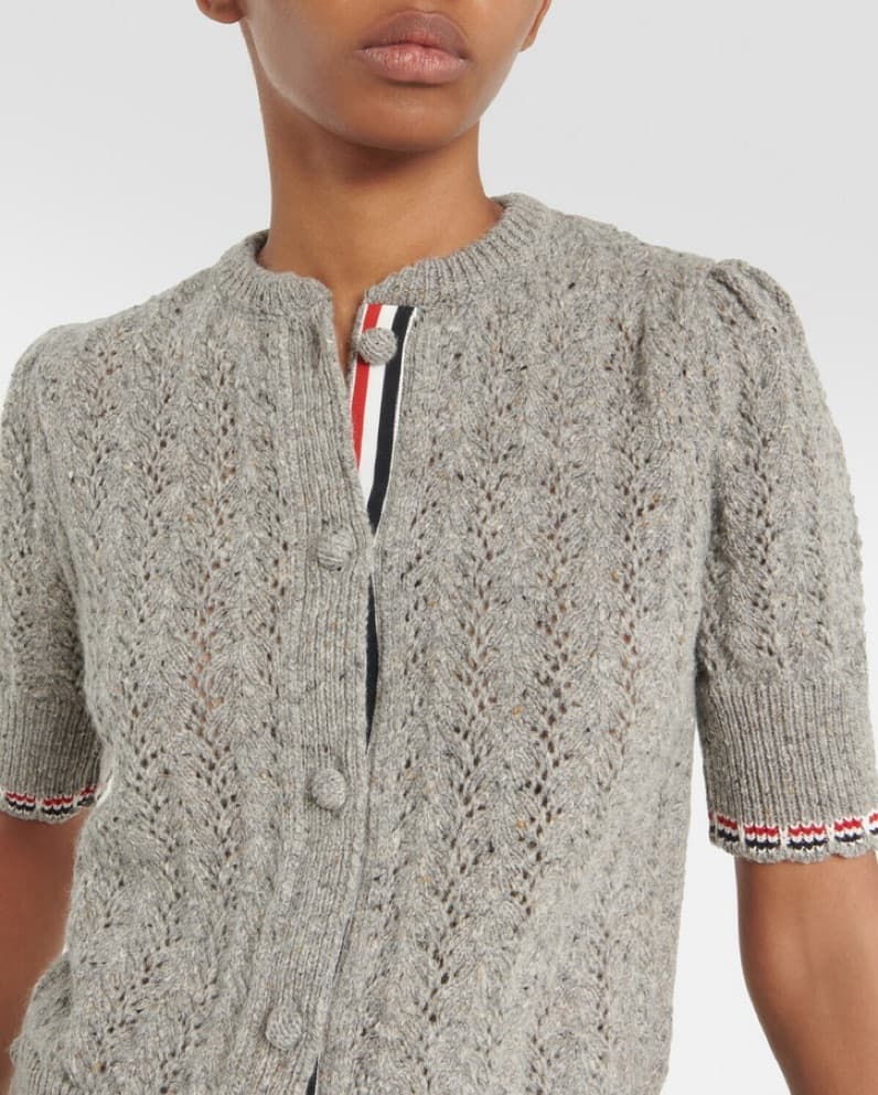 Thom Browne Wool Short Sleeve Cardigan - Image 1