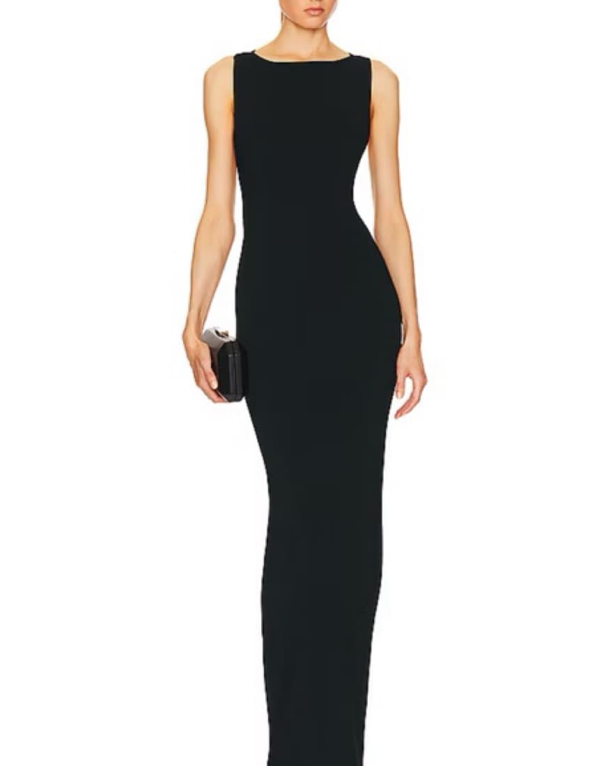 Helsa Ianli Knit Dress in Black - Image 2