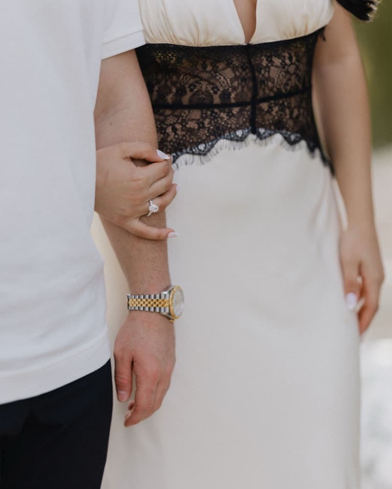Elegant Lace and Satin Dress - Image 4