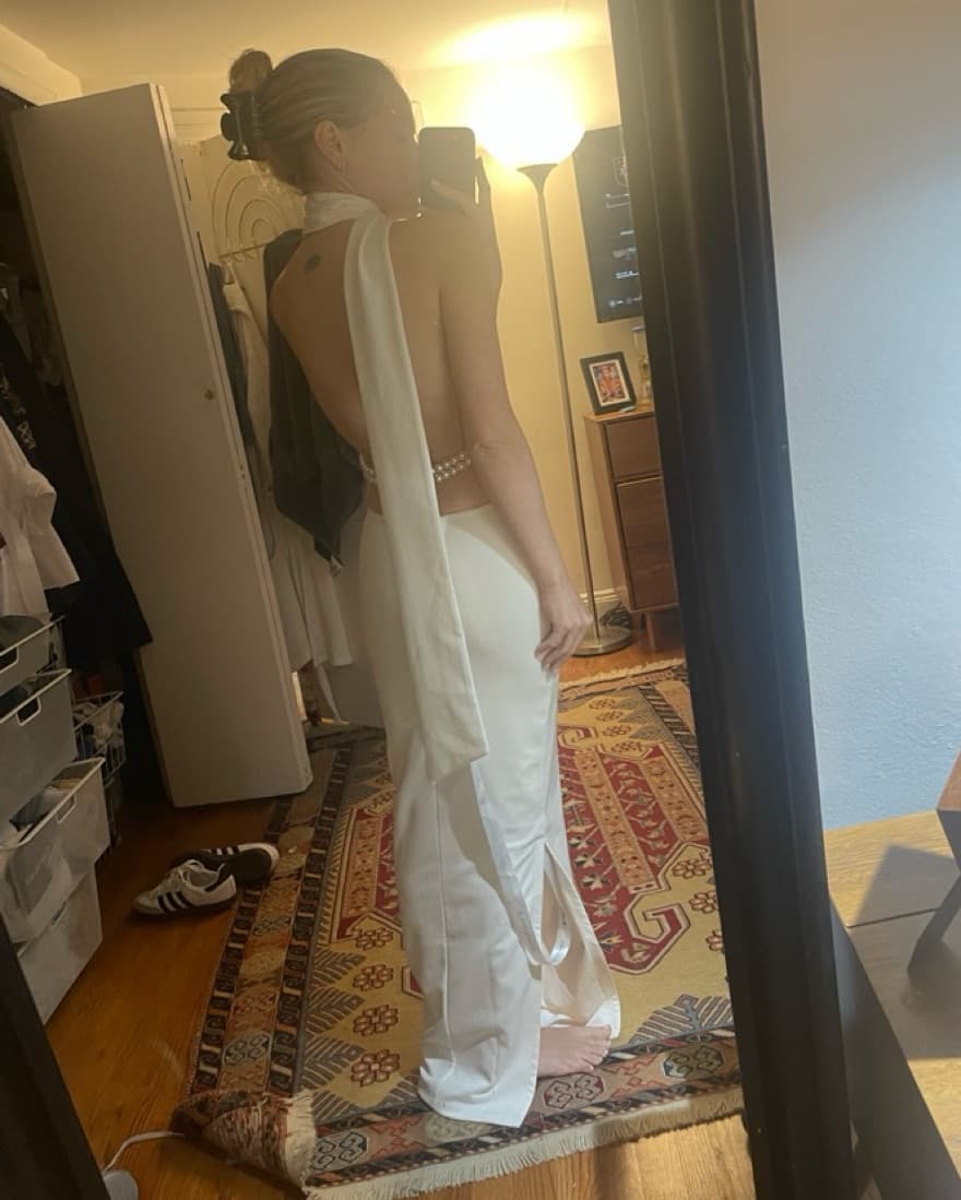 Khanums White Kara Dress - Image 4