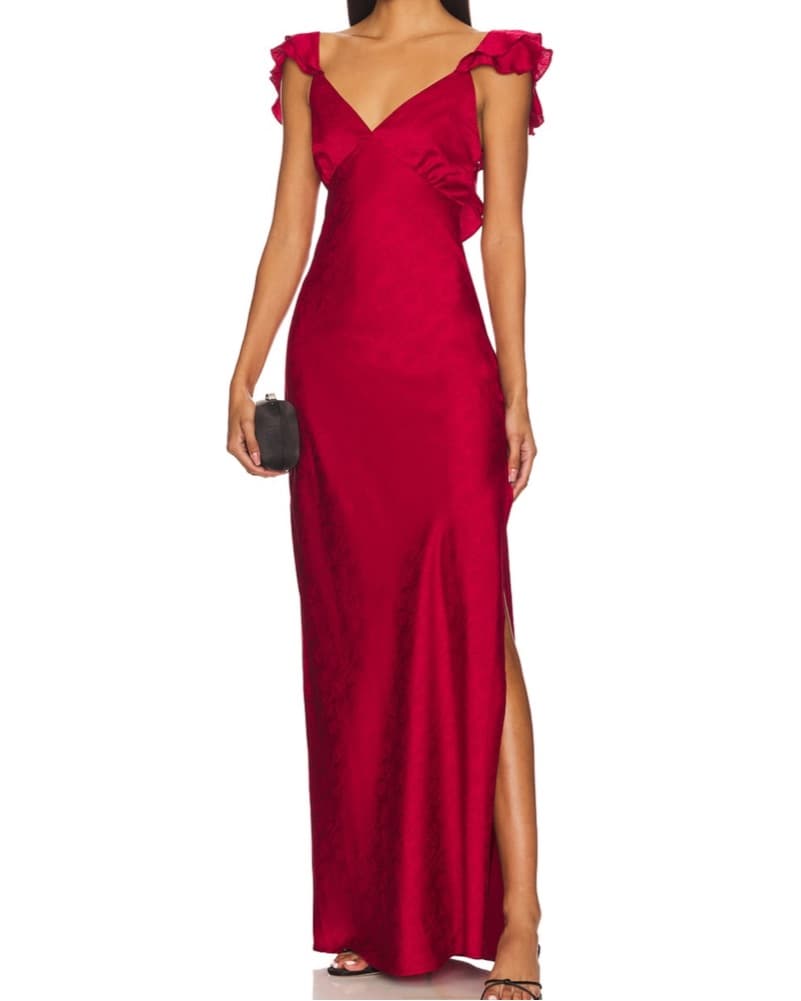 Ruffle Maxi Dress - Image 1