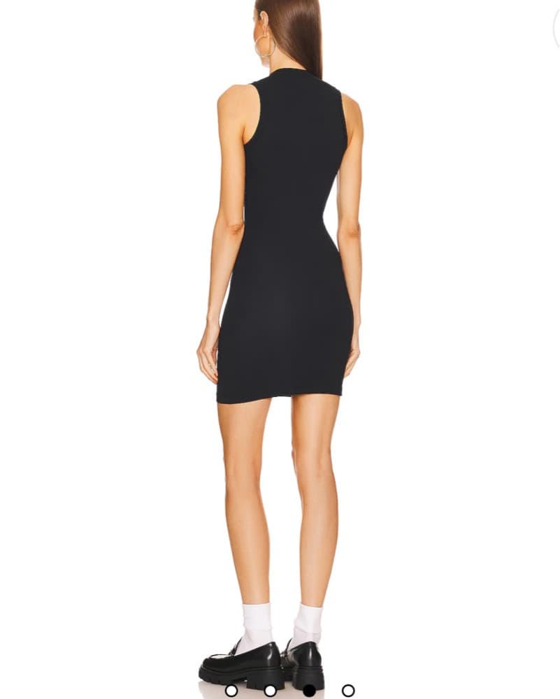 Helsa Jersey Mock Neck Mini Dress  - Image 5