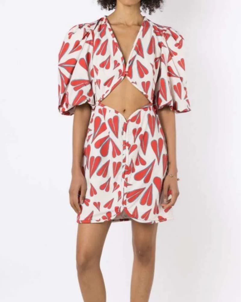 Adriana Degreas Hearts Mini Dress - Image 2