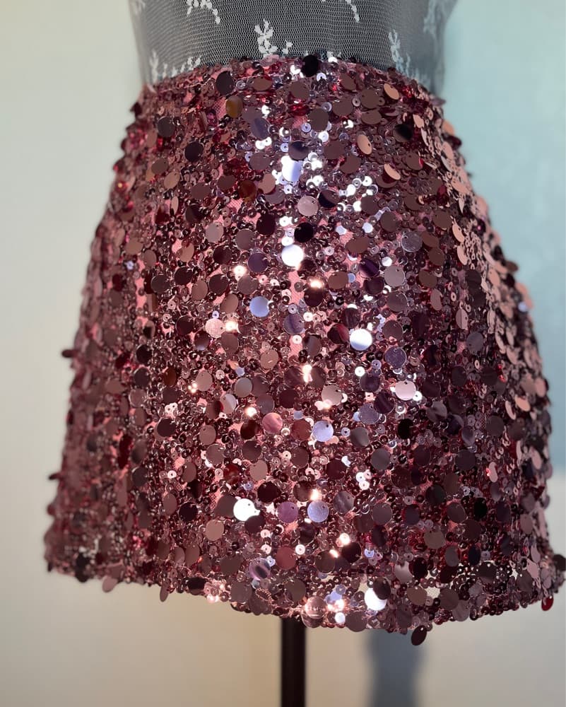 Sequin Mini Skirt  - Image 2