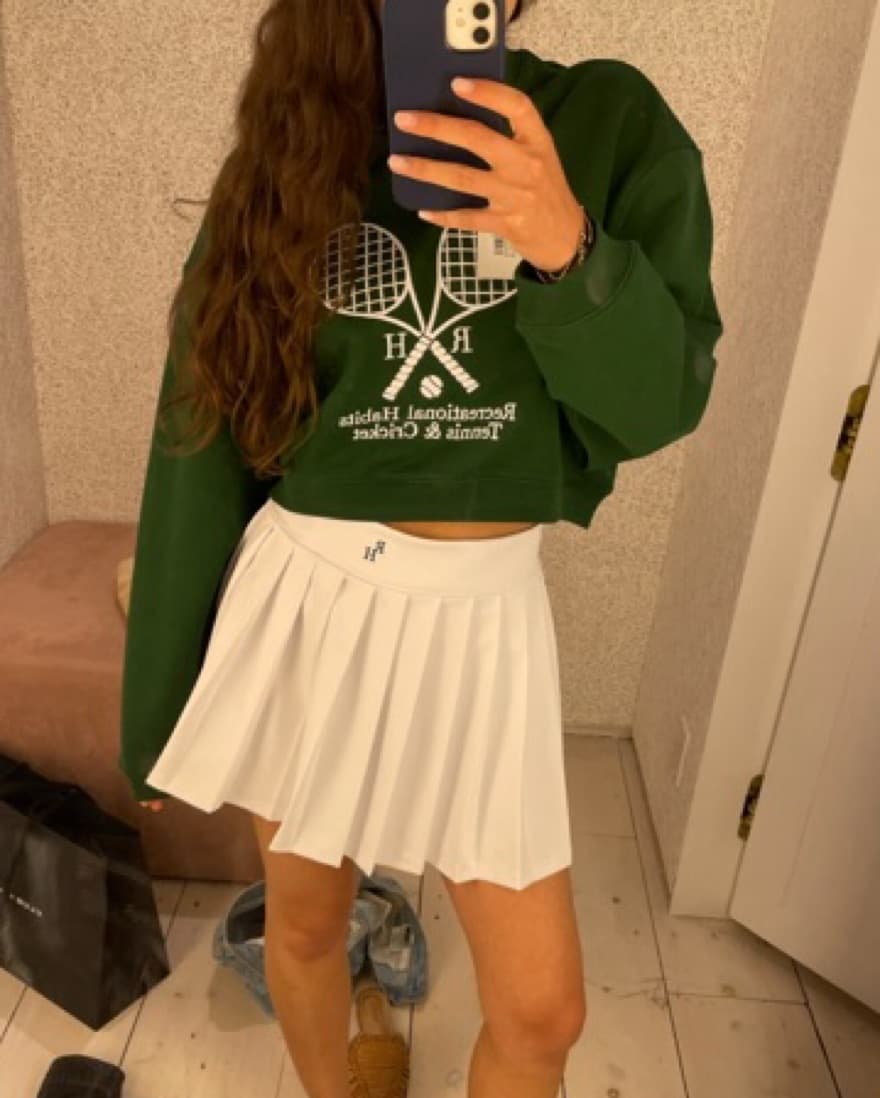 Cropped tennis sweatshirt - Image 2