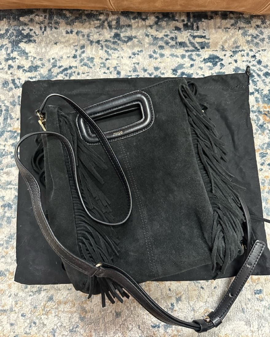 Maje M Fringe Bag - Image 5