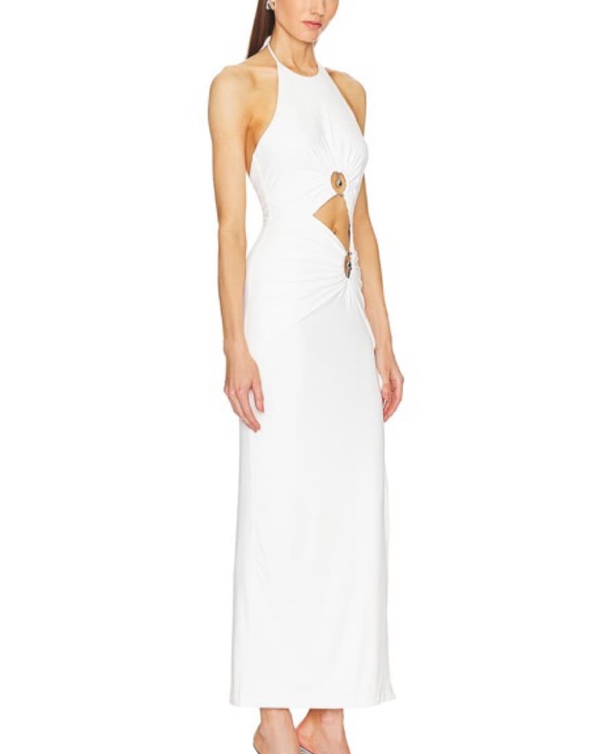 Bardor White Neve Maxi Dress - Image 2