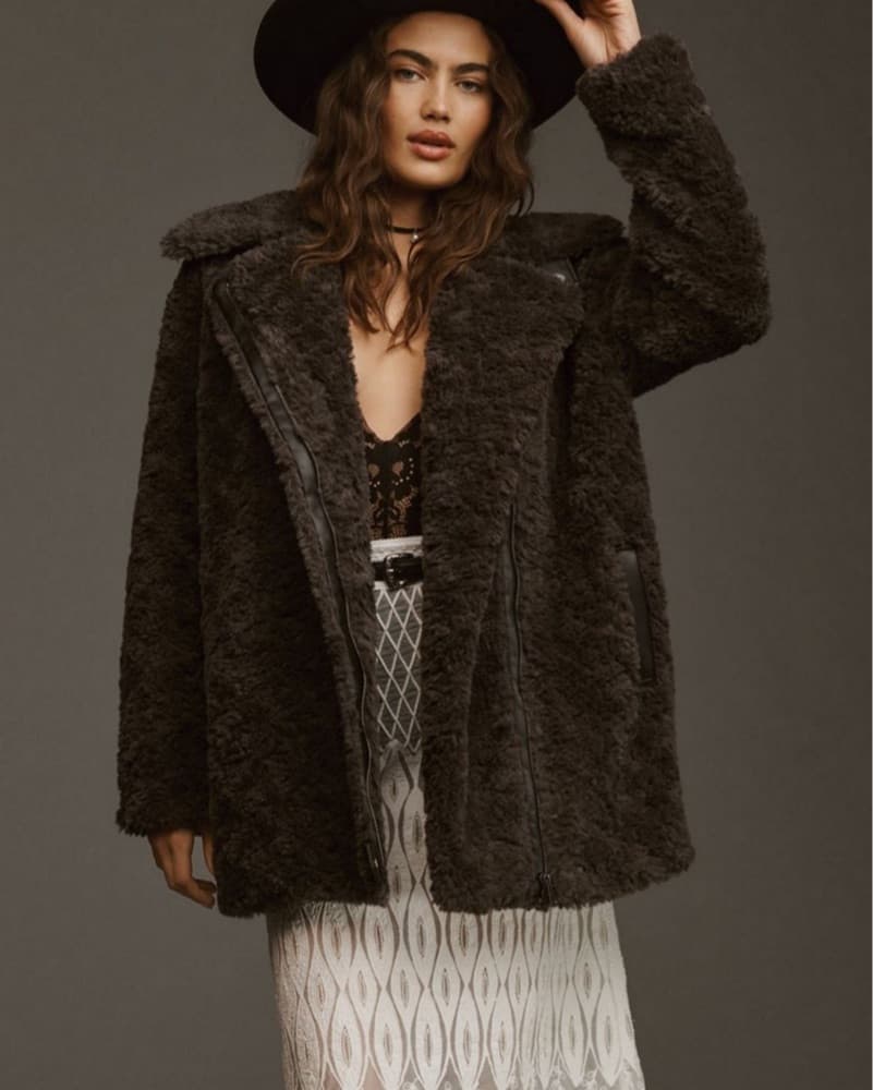 Anthropologie Faux Fur Jacket - Image 1