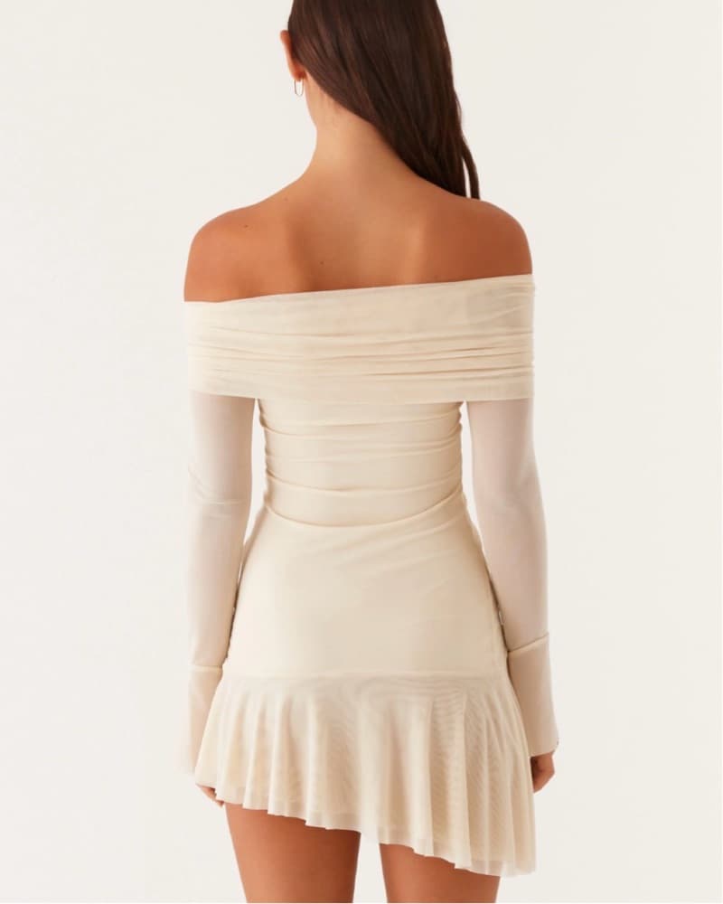 Off-Shoulder Mini Dress - Image 3