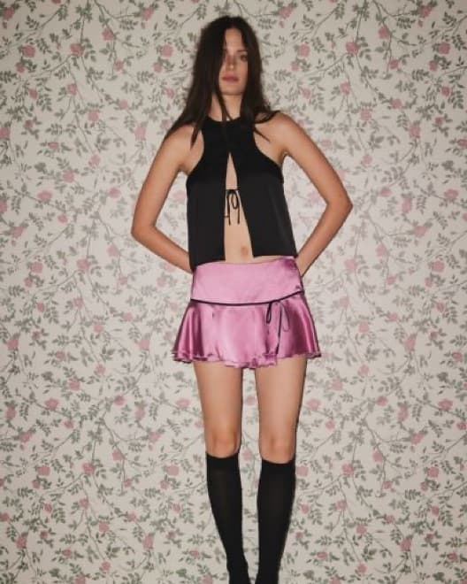 Kimchi Blue Carlene Mini Skirt Pink - Image 2