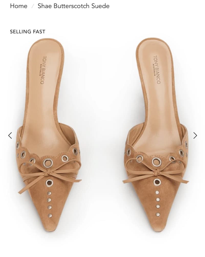 Tony Bianco Shae Butterscotch Suede Heel - Image 2
