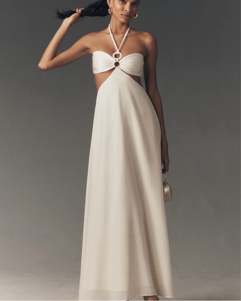 Baobab Yvon Ivory Maxi Dress - Image 1