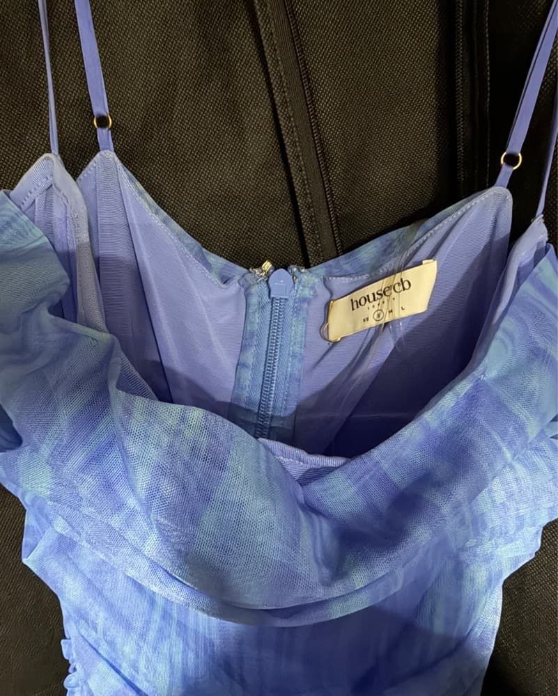House of CB Ella Mini Dress Sky Blue - Image 6