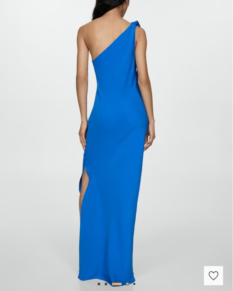 Blue One-Shoulder Maxi Formal Dress - Image 2