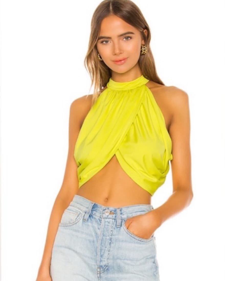Emani Wrap Crop Top - Image 1