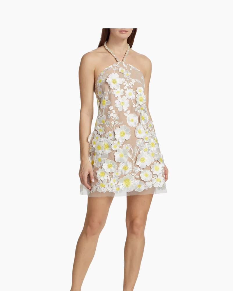 Elliatt Callista Floral Applique Dress - Image 1