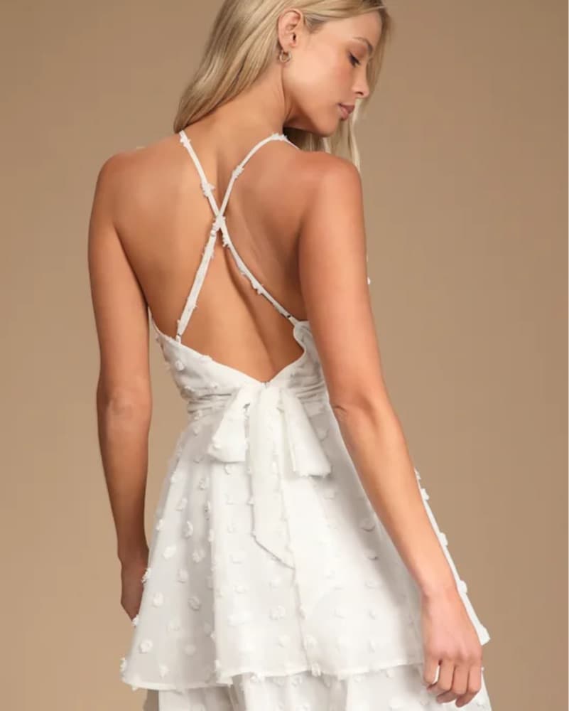 White Mini Dress - Image 2