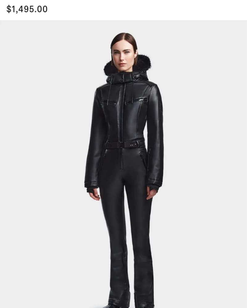 Rudska Bianca Pu Leather Ski Suit  - Image 1