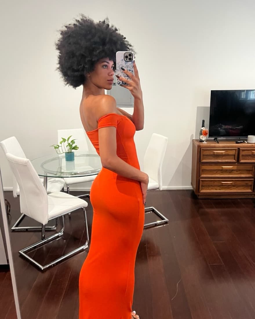 Skims Orange Dress  - Image 3